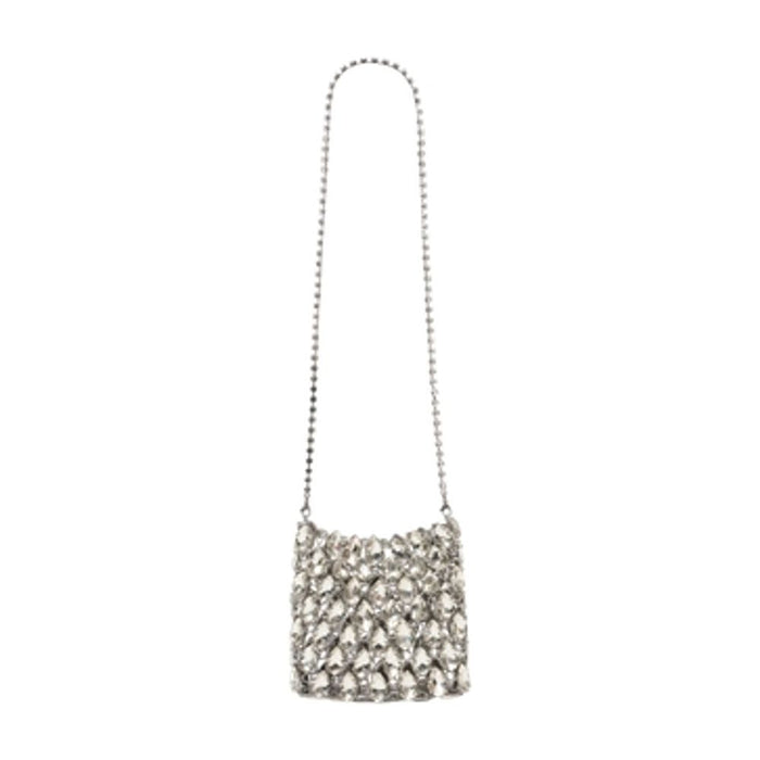 Self-Portrait Crystal Mini Crossbody -  - Synthetic - Silver