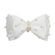 Self-Portrait Pearl Bow Hair Clips -  - Satin - Ivory