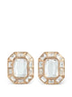 Self-Portrait Gold Crystal Earrings