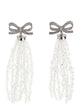 Self Portrait 'Bow Beaded Waterfall' Earrings