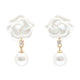 Self-Portrait Pearl Flower Earrings -  - Synthetic - Ivory