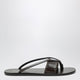 Jude Brown Leather Flip-Flop Sandals