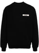 Jacquemus Black Cotton Logo Sweatshirt