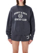 Sporty & Rich Sporty & Rich Carbon Varsity Crest Crewneck