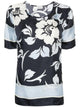 Parosh Stevia Blue Silk Blouse