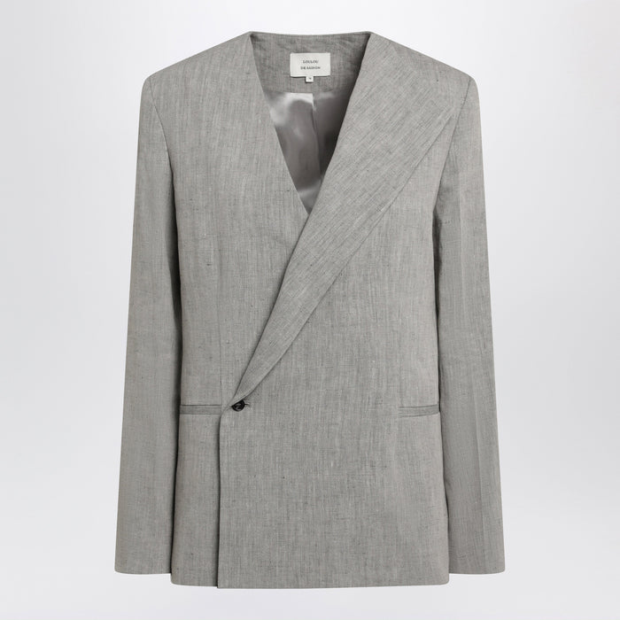 Loulou De Saison Suna Tailored Jacket With An Asymmetric Opening And Lapel