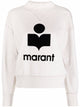 Isabel Marant Etoile Moby Flockedlogo Sweatshirt