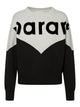 Isabel Marant Two-Tone Cotton Blend Houston Sweatshirt