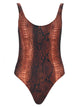 Jean Paul Gaultier Python Print One Piece Swimsuit