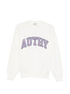 Autry White Cotton Logo Crew Neck Sweater