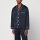 Tekla  Blue/White Pyjama Shirt