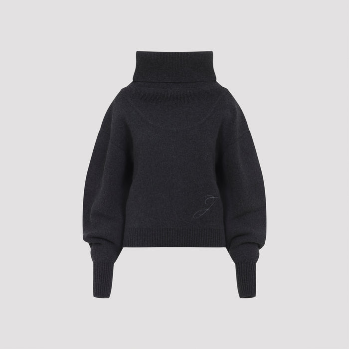 Jacquemus Grey Wool-Cashmere Sweater