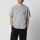 Needles Grey Cotton T-Shirt With Embroidery