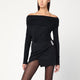 The Andamane  Black Zoe Off-The-Shoulder Top