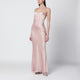 The Andamane Peonycoloured Ninfea Dress With Back Draping
