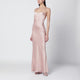 The Andamane Peony-Coloured Ninfea Dress With Back Draping