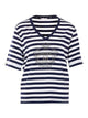 Liu Jo Blue And White Striped T-Shirt