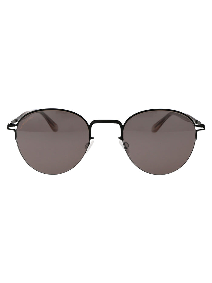 Mykita Black Polarized Pro Hi-Con Grey Steel Sunglasses