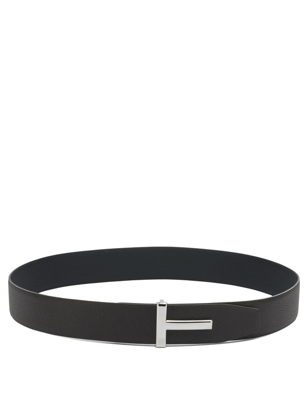 Tom Ford "T Icon" Reversible Leather Belt