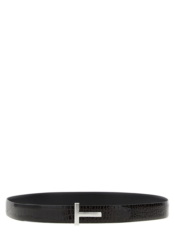 Tom Ford Reversible Crocodile Leather Belt