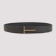 Tom Ford Leather Belt With T Buckle