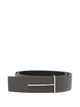 Tom Ford Smoke Grey And Black Calf Leather Belt