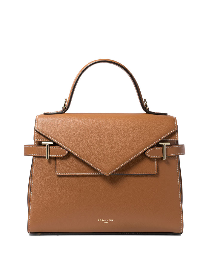 Le Tanneur Brown Calf Leather Handbag