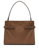 Le Tanneur Brown Calf Leather Shoulder Bag