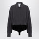 Max Mara Anthracite Grey Silk Body Shirt