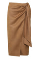 Max Mara Tequila Linen And Silk Skirt
