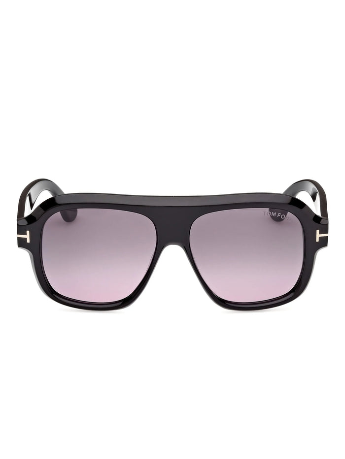 Tom Ford Eyewear Black Acetate Rhonda Sunglasses