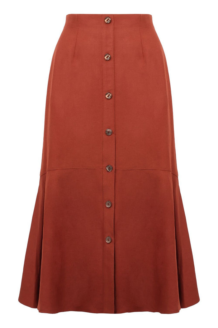 Agnona A-Line Midi Skirt