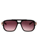 Maybach Eyewear Rose Gold Plated Dark Brown Titanium Sunglasses