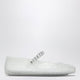 Jimmy Choo The Jelly Transparent Ballet Flats With Crystals