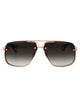 Maybach Eyewear Rose Gold Plated Titanium Sunglasses