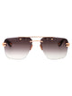 Maybach Eyewear Rose Gold Plated Titanium Sunglasses