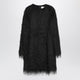Loulou De Saison Black Tina Fringed Dress