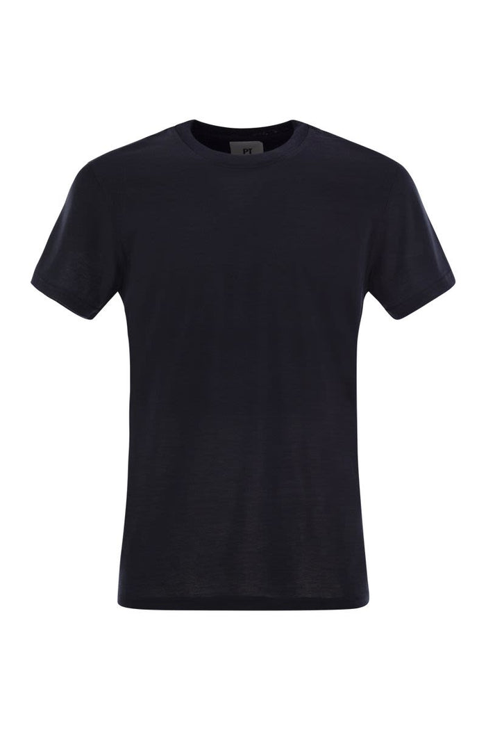 Pt01 Silk And Cotton T-Shirt
