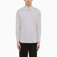 Pt01  White Viscose Striped Shirt
