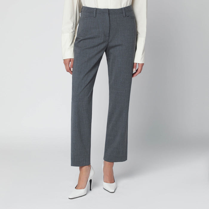 Thelatest Grey Wool-Blend Trousers