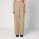 The Latest  Wide Sand-Coloured Axel Trousers