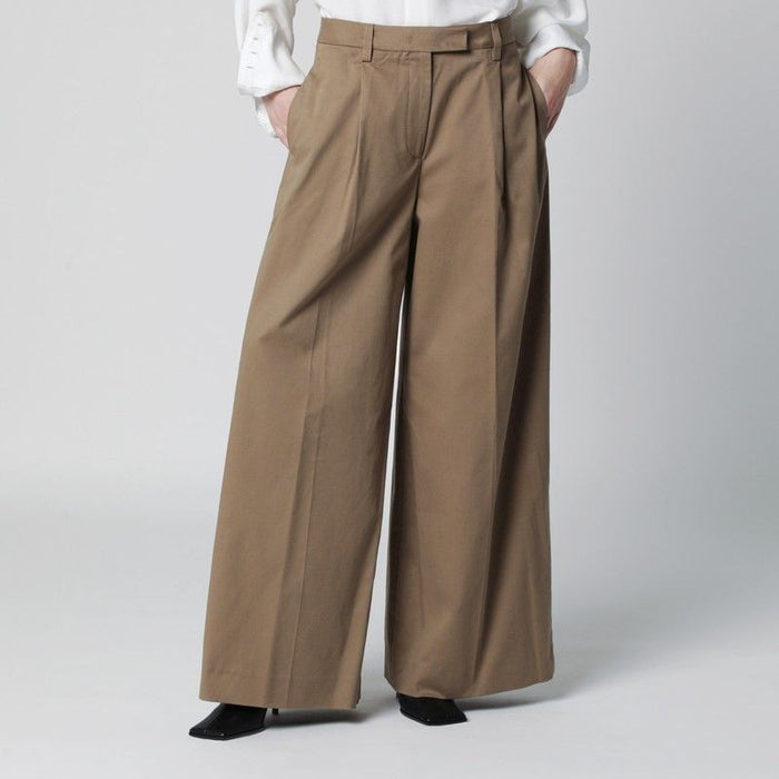 The Latest Cognac Cotton Deva Trousers