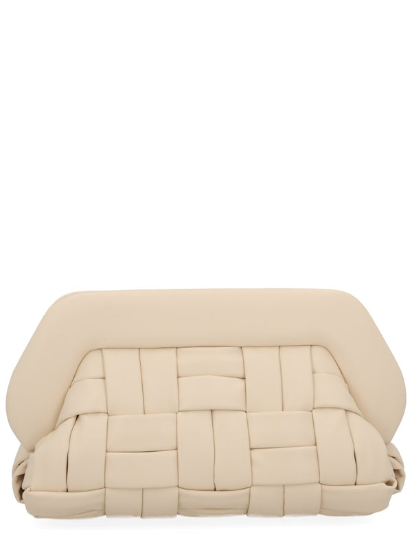 Themoirè White Recycled Material Clutch