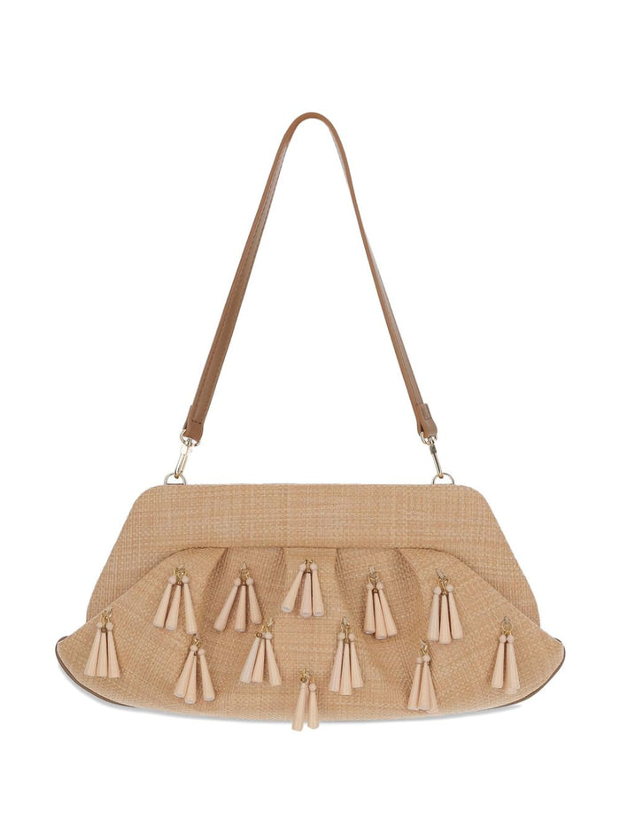 Themoirè Emera Fringed Clutch