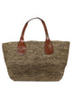 Ibeliev Brown Raffia Handbag
