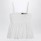Jacquemus White Traversin Top With Ruffle