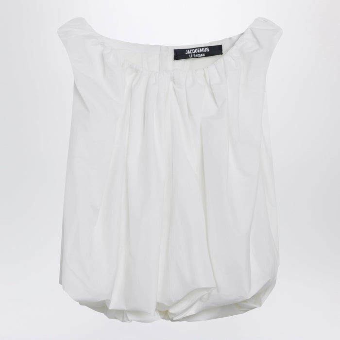 Jacquemus Lavande Top In White Cotton