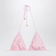 Jacquemus Triangle Bikini Top In Pink