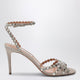 Aquazzura Tequila Crystal-Embellished Suede Sandals