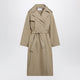 The Frankie Shop Riva Trench Coat In Camel Cotton